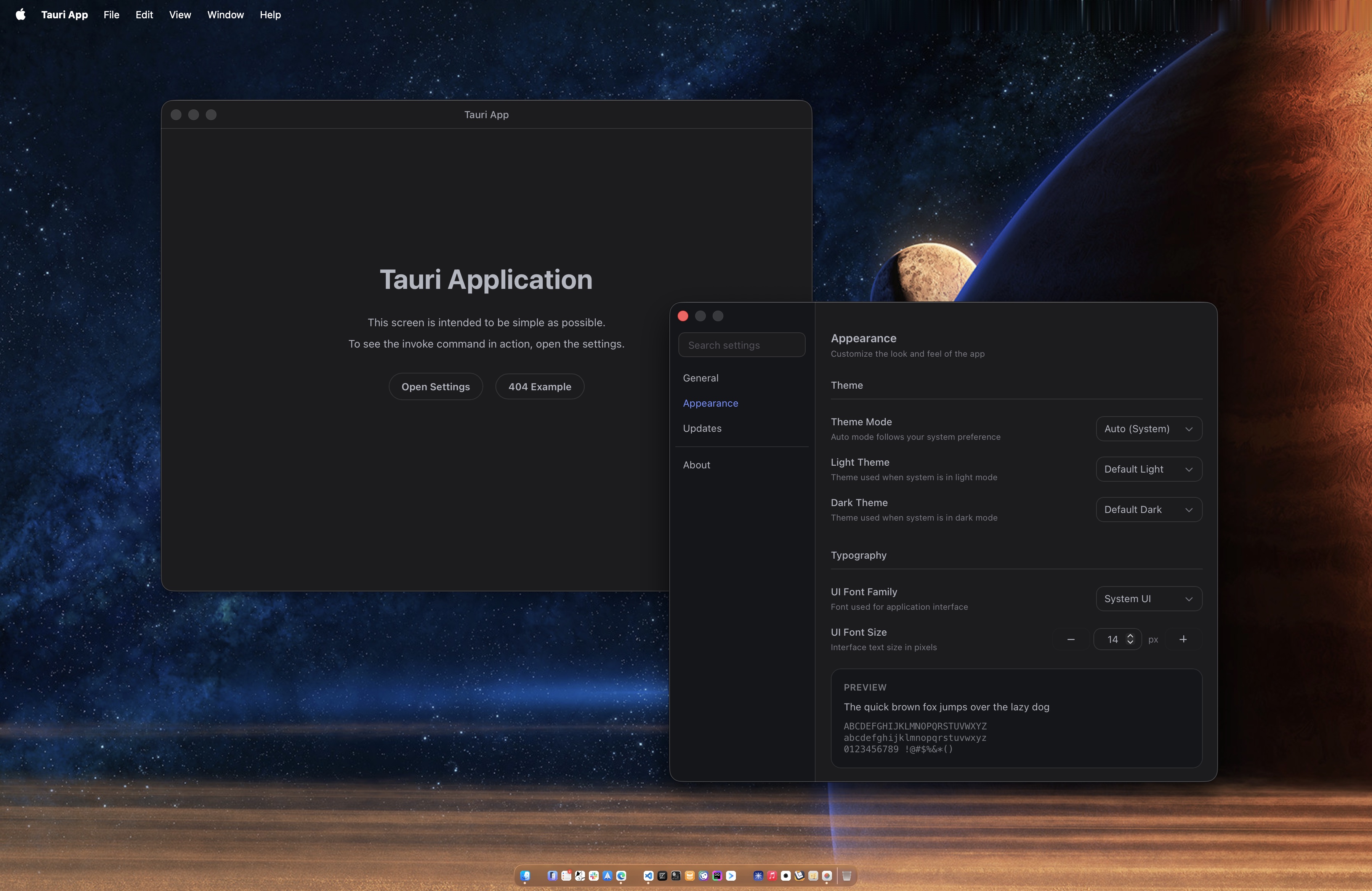 Tauri Start Solid screenshot